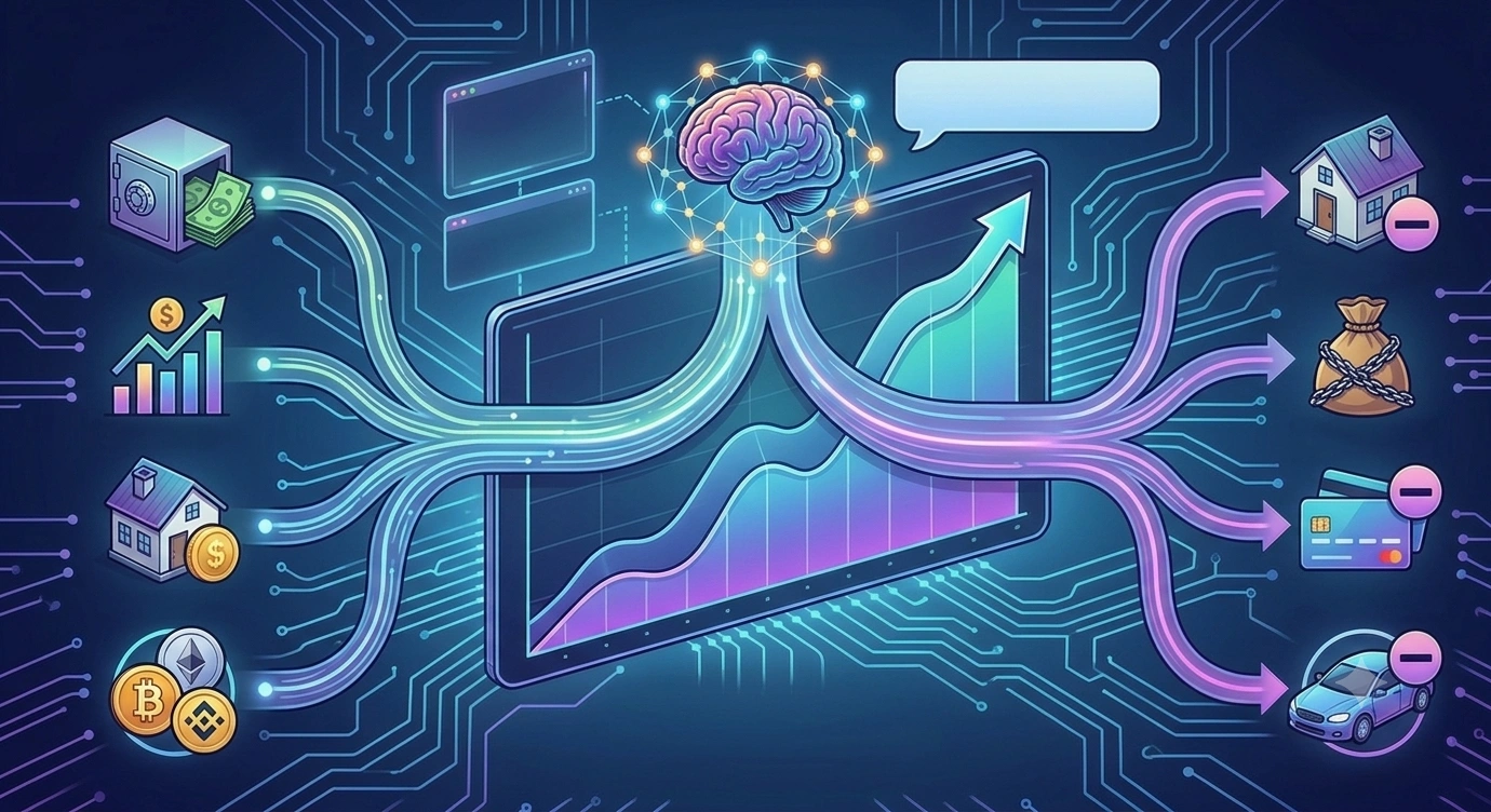 How to use an AI financial assistant to track net worth across all accounts