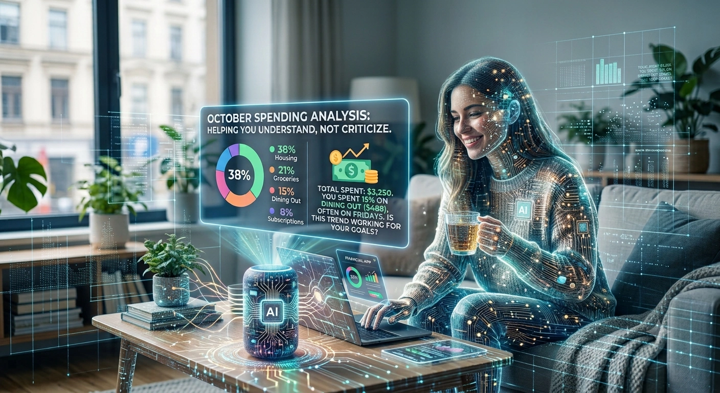 How AI Financial Assistants Explain Your Spending Without Judging You