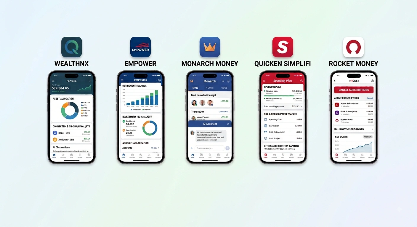 Best Net Worth Tracker Apps 5 Options Compared for 2026